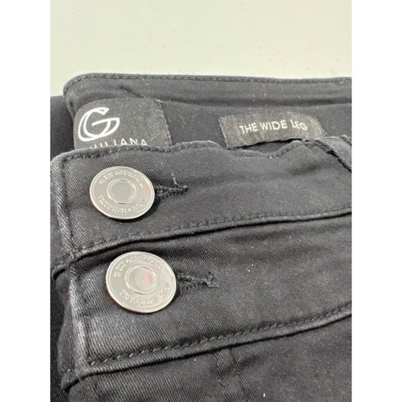 G by Giuliana G Soft Denim High Rise Wide Leg Jean Plus Size 18W Black Rinse NEW - Picture 8 of 9